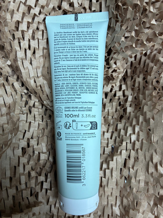 Dentifrice au charbon végétal